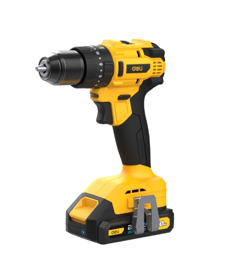 Impact wrench with battery 20V 500N.m 2Ah*2 DC150 bitter.  d e l i 