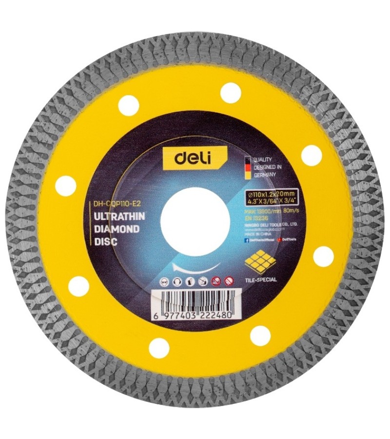 Diamond cutting disc 110x20 (16) mm DH-CQP110-E2 bitter.  d e l i 