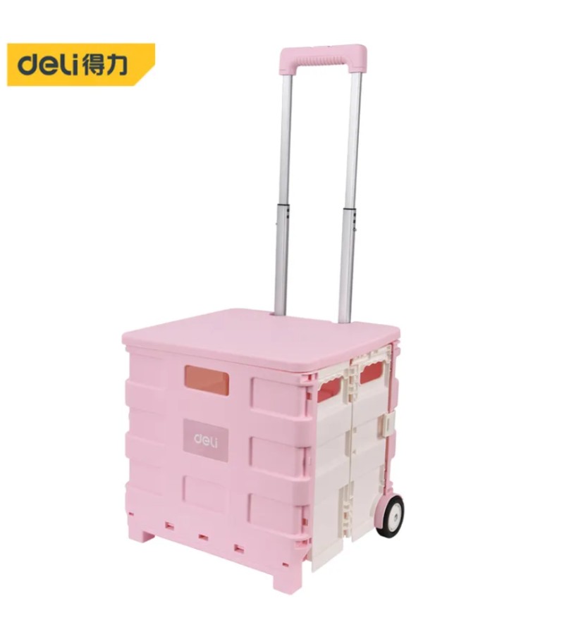 Folding cart 42*11*44 cm 45L DL431002B PINK bitter.  d e l i 