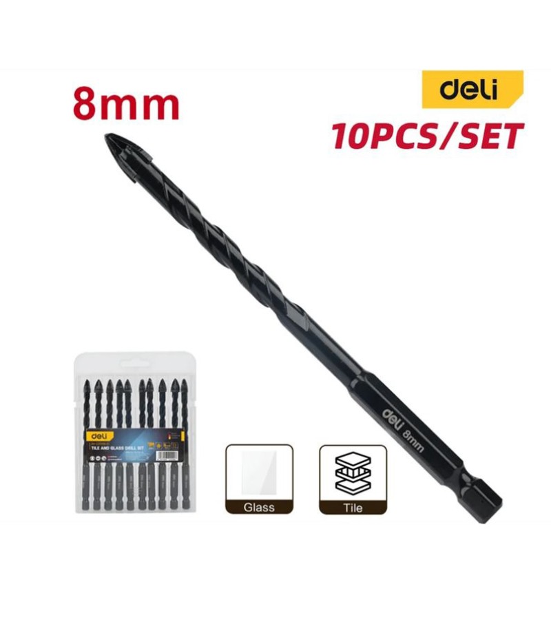 Glass hole drill 10pcs 8mm #DH-CZZ008-E1 d e l i 