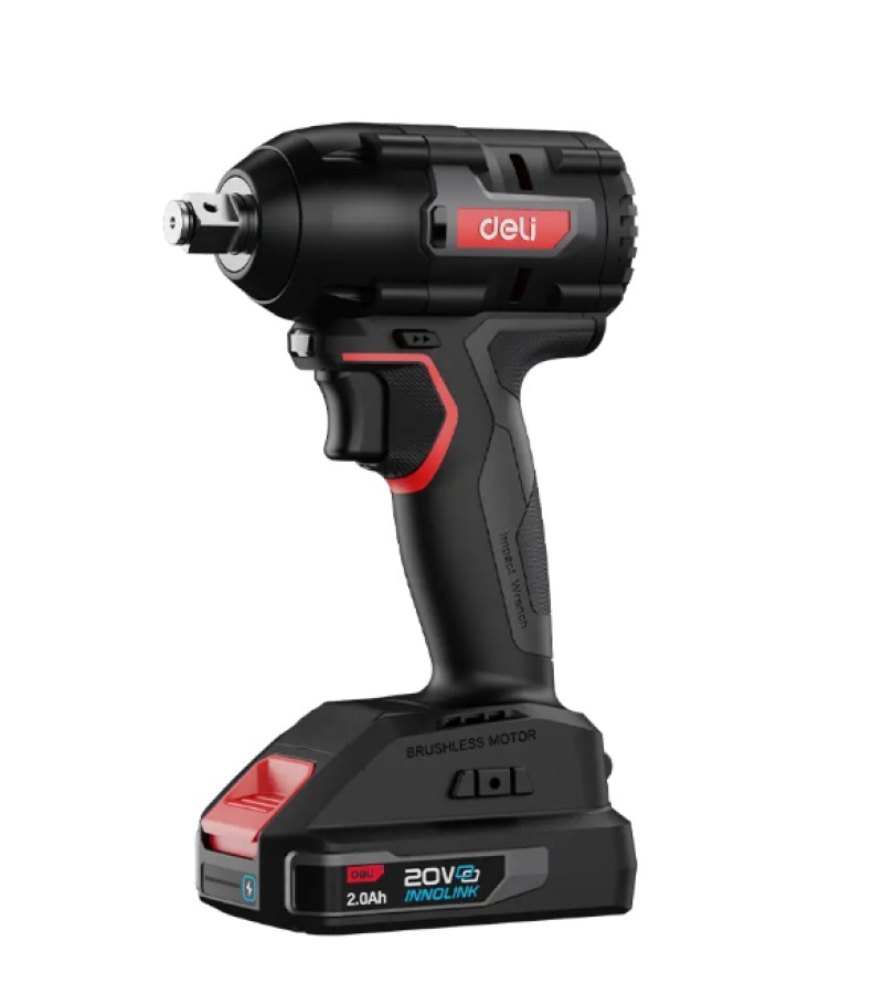 Wrench removable 20V 320NM 2Ah*2 DE-BS20-1D2 RED bitter.  d e l i 