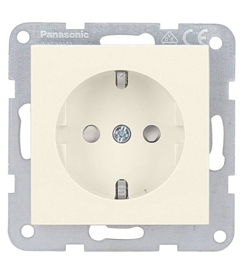 Механизм розетки с заземлением KARRE PLUS 55 кремовый WDTT02012BG-EU1 Panasonic
