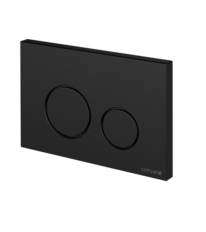 Installation button TWINS ( 63525 ) black, matte black. CERSANIT