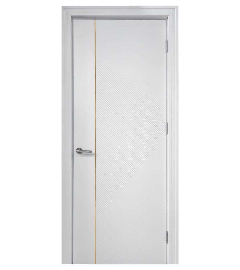 კარი  MDF  Соло-4  Молдинг Черный  ზომა. 80*2150  ფერი. 9003 Белая