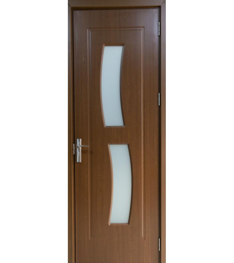 door with glass  KM-133 Size  215*75*4 color  Oak (1-3)