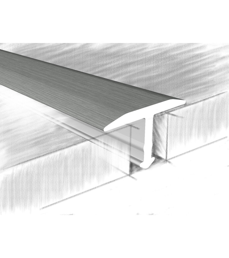 ალუმინის კუთხოვანა   T   13X6მმ  #324-614К 0,90მ  Дуб Грей   მწარ.  KTM