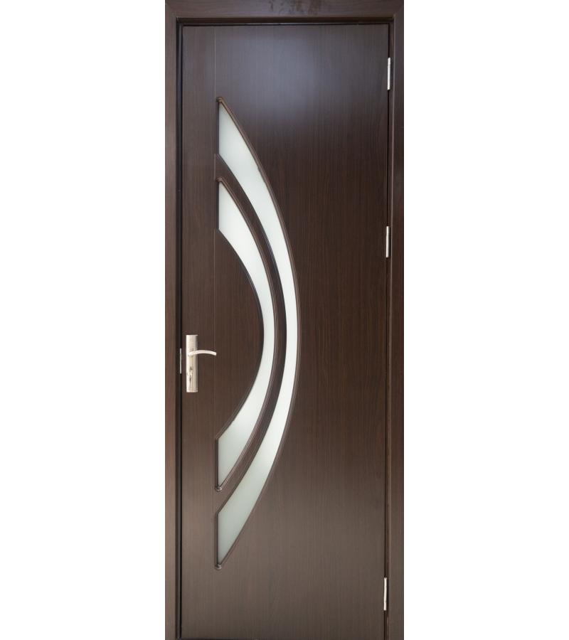 door with glass  KM-385 Size  215*80*4 color  Walnut (7-5)