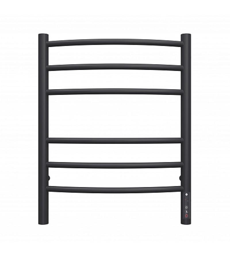 Электросушилка с диммером Классик П6 400х650 RAL 9005 чёрный с тёмным. TERMINUS