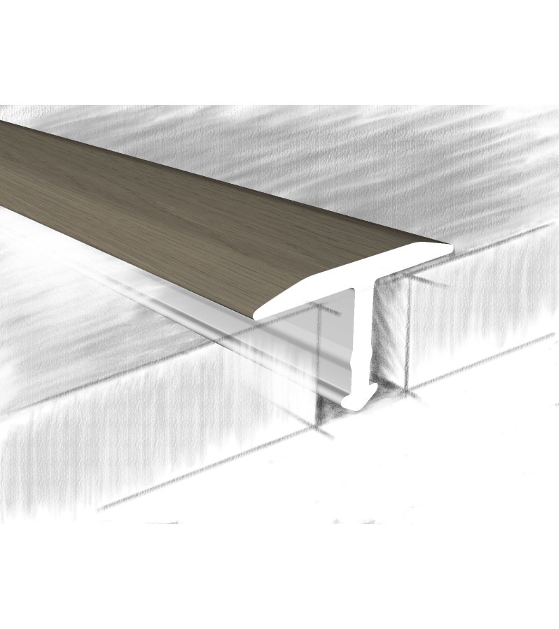 ალუმინის კუთხოვანა   T   13X6მმ  #324-408К 0,90მ  ЯсеньТемный   მწარ.  KTM