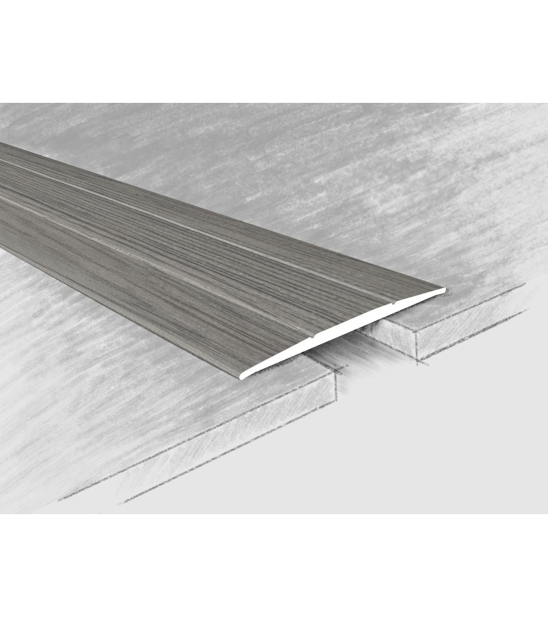 ლამინატის გადასაბმელი ალუმინის თვითწებადი 33მმ   #150-620К 0,90მ  Дуб Тобакко   მწარ.  KTM