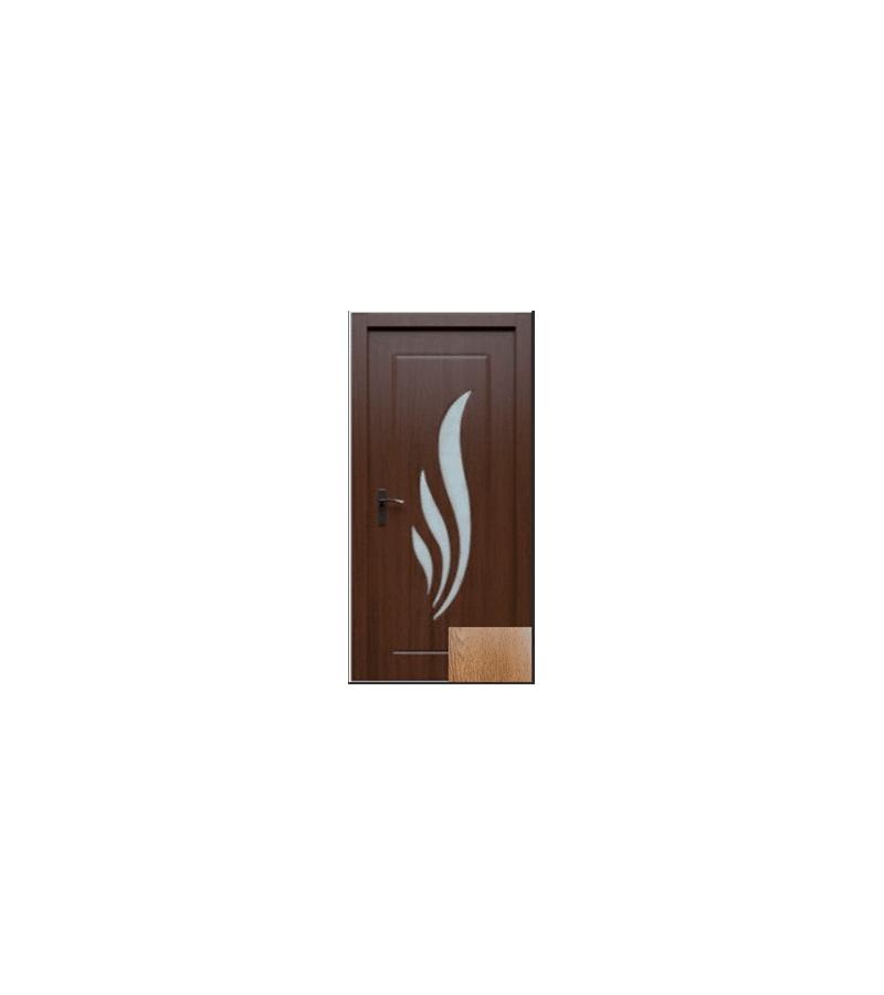 door with glass  KM-708 Size  215*80*4 color  OAK (1-3)