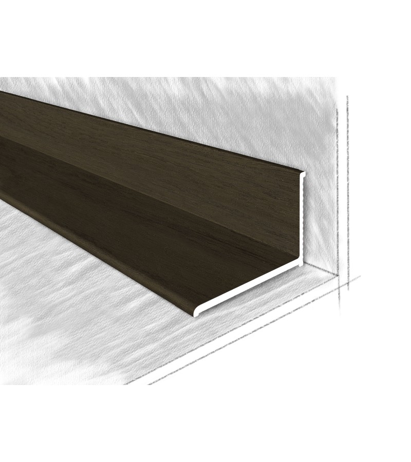 ალუმინის შიგა კუთხე 22,5X12,6მმ  #2212-307М 2,70მ  Дуб Топаз  მწარ.  KTM