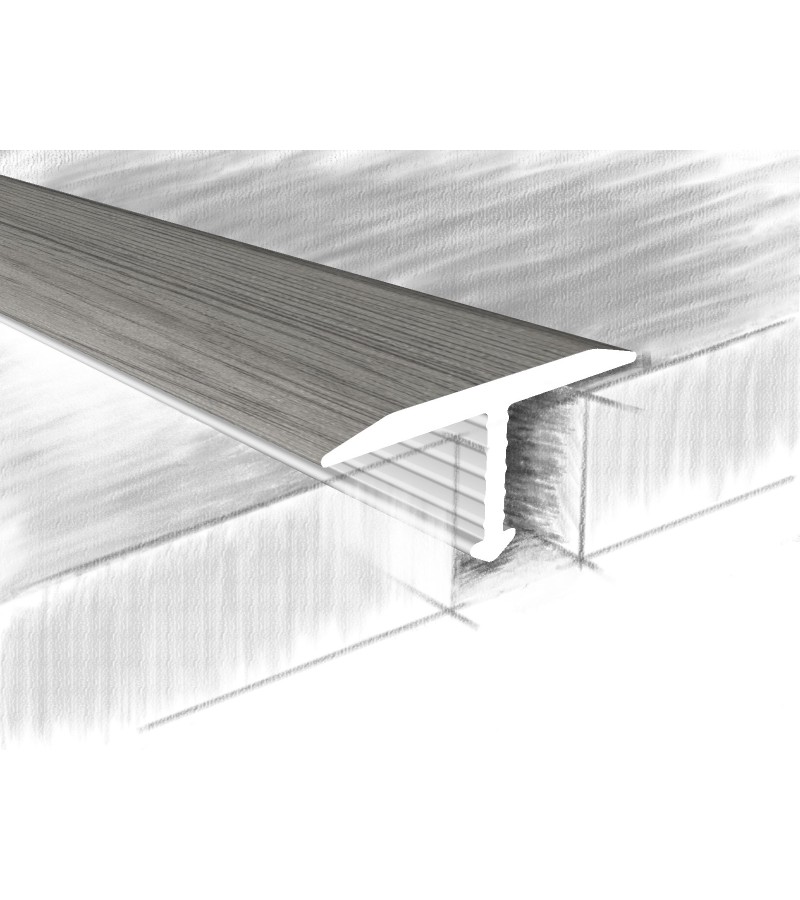 ალუმინის კუთხოვანა   T   18X6,8მმ  #318-408К 0,90მ  ЯсеньТемный   მწარ.  KTM