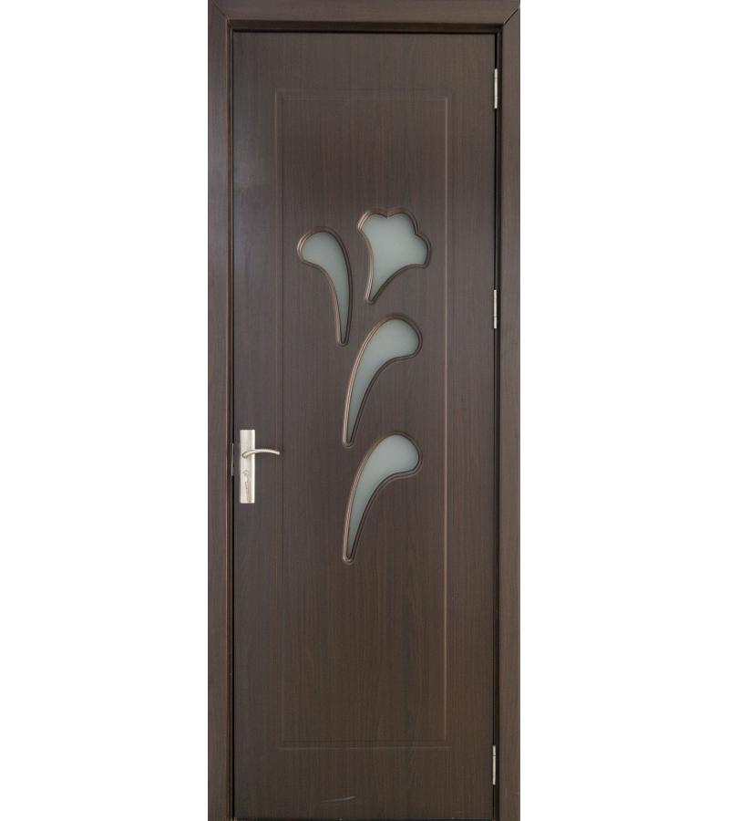 door with glass  KM-804 Size  215*80*4 color  Walnut (7-5)