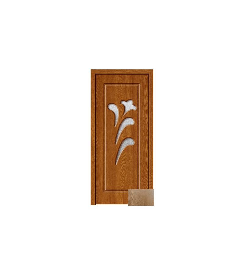 door with glass  KM-804 Size  215*75*4 color Oak (1-3)