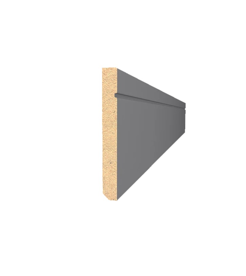 ლამინ. იატაკის პლინტუსი  MDF 12*100*2800  SPR-9029/1  #3072 LACQUER WHITE  მწარ.  AGT