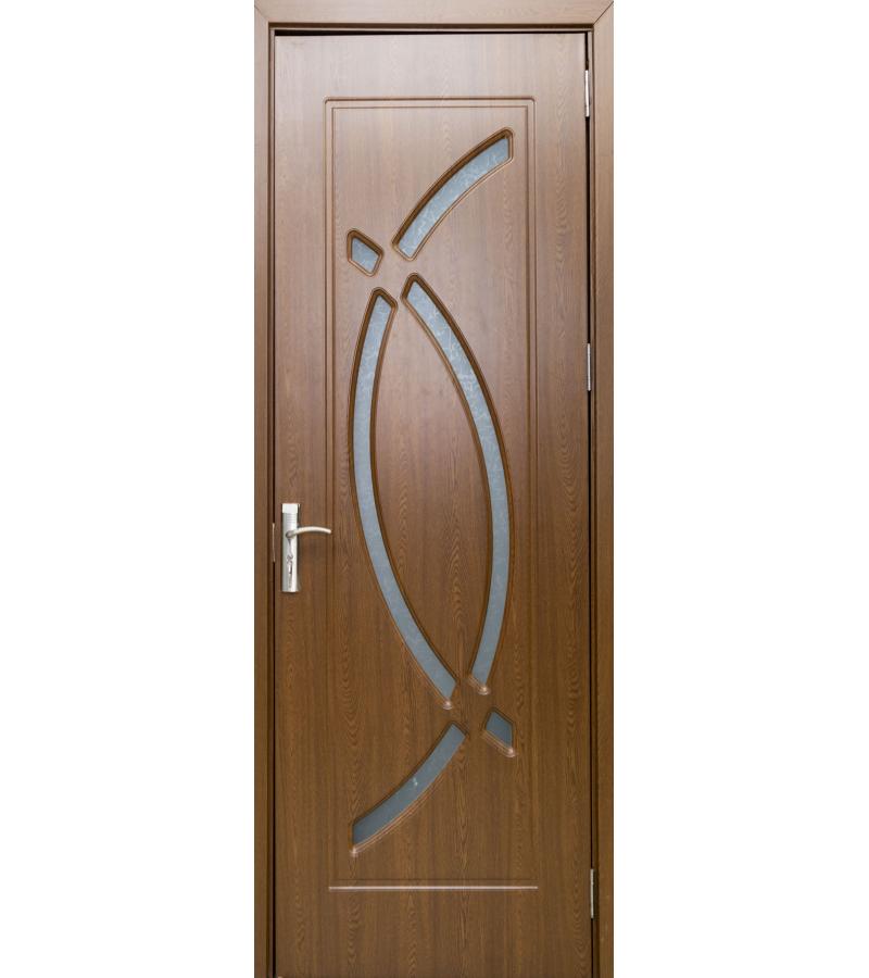 door with glass  OP-104 Size  215*75*4 color  Oak (1-3)