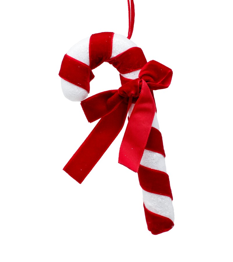 საახალწლო სათამაშო  ლოლიპოპ  LILI-2526  (A3-52448R+W17)  ზომა:17 სმ