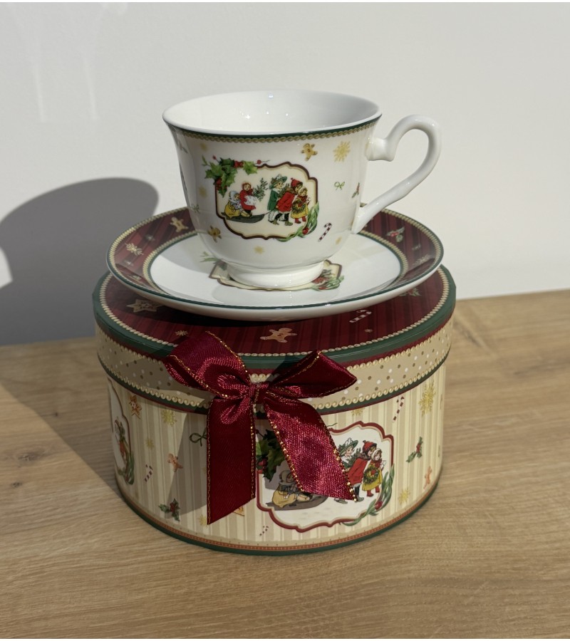 საახალწლო კერამიკული ჭიქა ლამბაქით  LC012/203   220ml