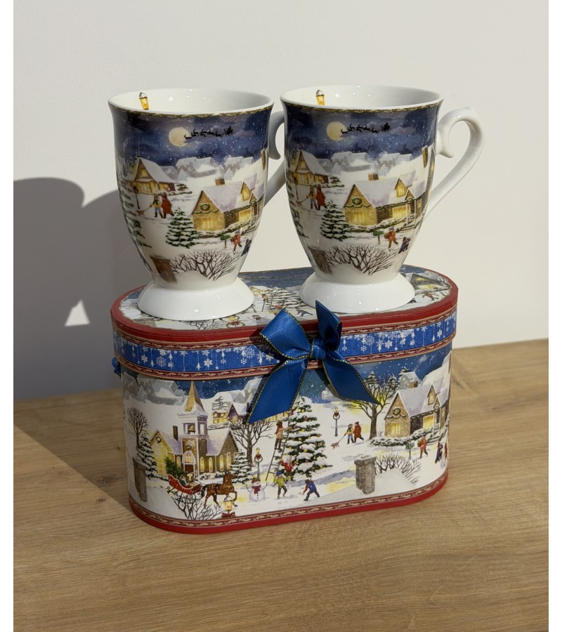 საახალწლო კერამიკული ჭიქა  2ც  LC004S2/217   300ml