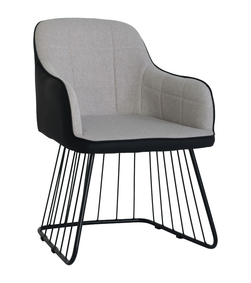 სკამი    #FSSL-909  ფერი LIGHT GRAY / BLACK