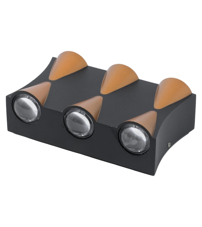 ბრა  GZYG-9131-6   6W  ფერი:BK+GD