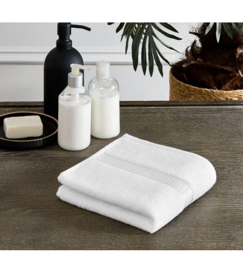 პირსახოცი  მოდ.  SOFT COLOR  ზომა. 40*70  ფერი. BEYAZ   მწარ. OZDILEK