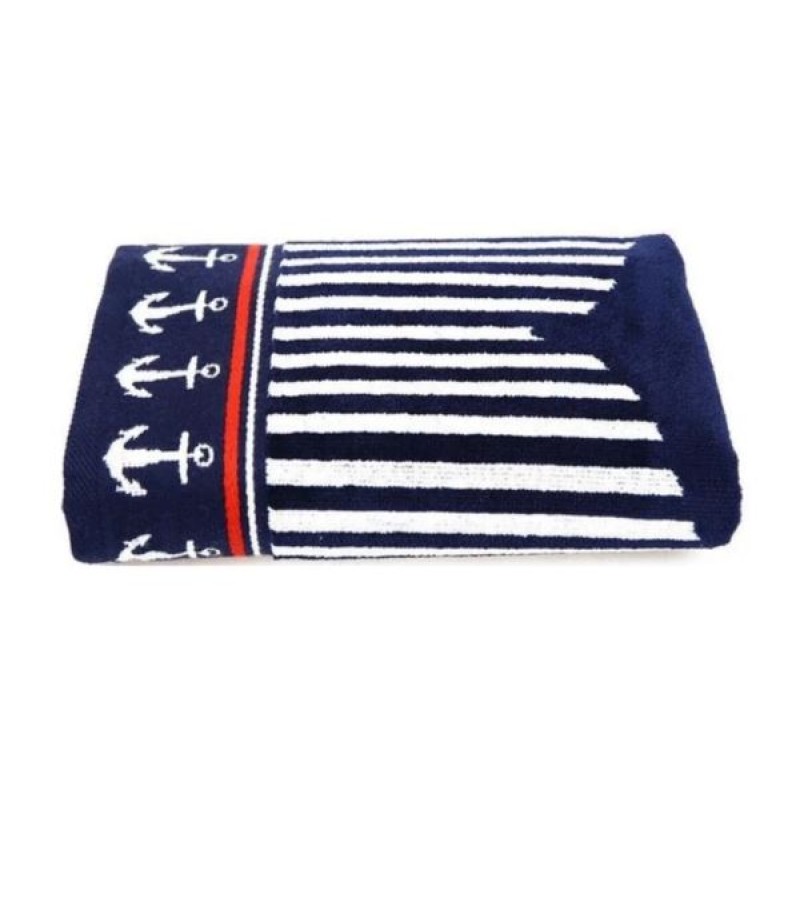 პირსახოცი  მოდ. BLUE MARINE  ზომა  50*90 ფერი  LACIIVERT  მწარ. OZDILEK