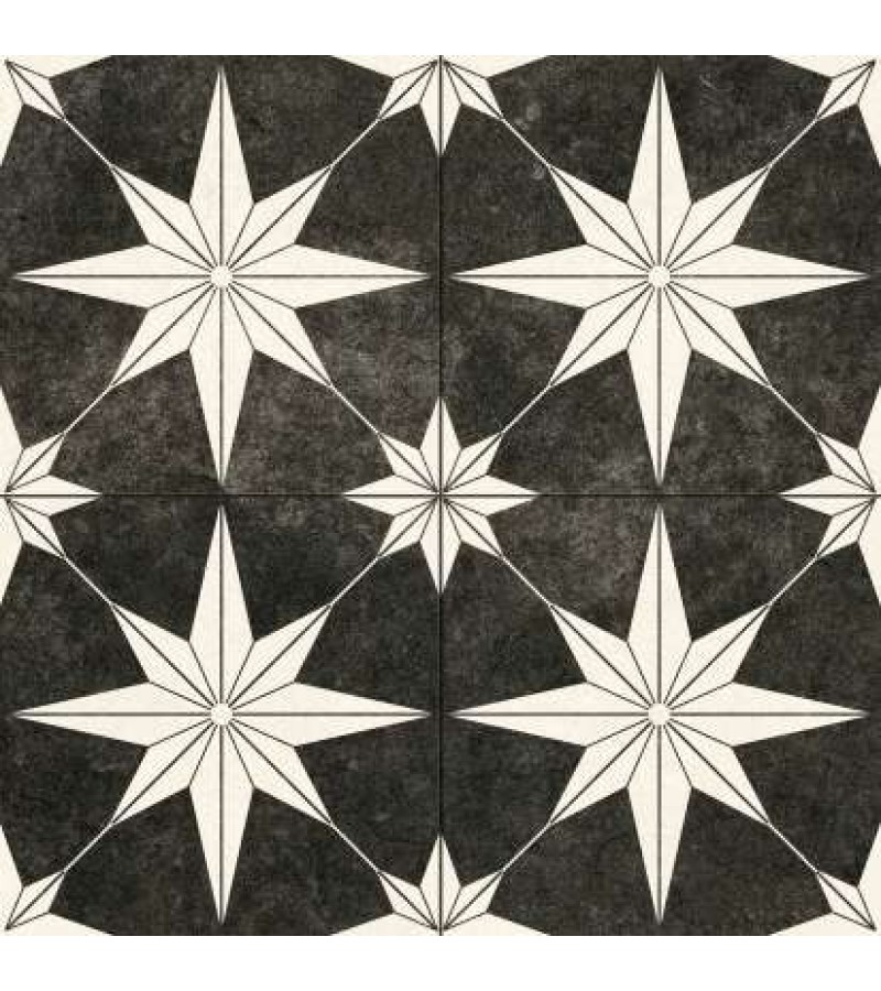 კერამოგრანიტი  N. STAR ANTIC BLACK 015-K  45*45    მწარ. NAVARTI