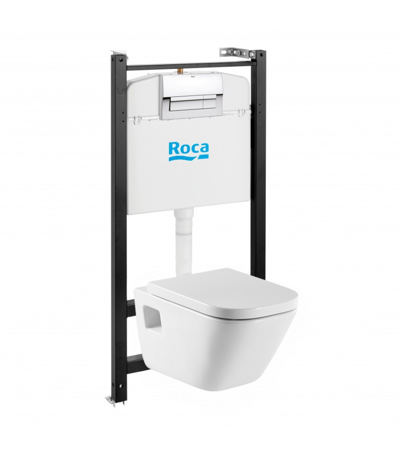 დასაკიდი უნიტაზი ინსტალ, ავზით, თავსახ. ღილაკით  THE GAP #ZRU9310393  მწარ.  ROCA