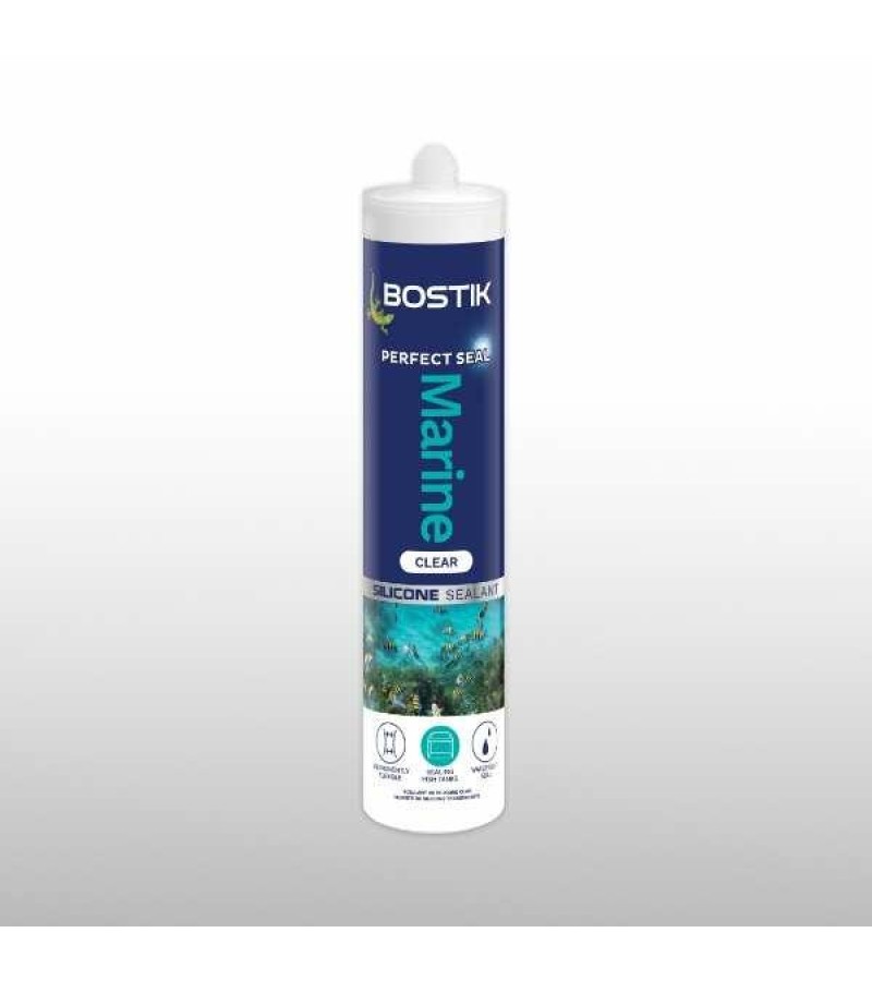 სილიკონი აკვარიუმისთვის AQUARIUM Perfect Seal  გამჭირვალე  280 მლ  BOSTIK