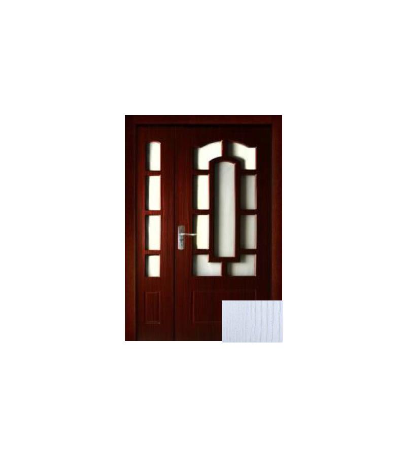 door with glass  კარ-ნახევარი”  KM-703D Size  215*79.5*39.5 ფ. Pearl White (AKC-021)