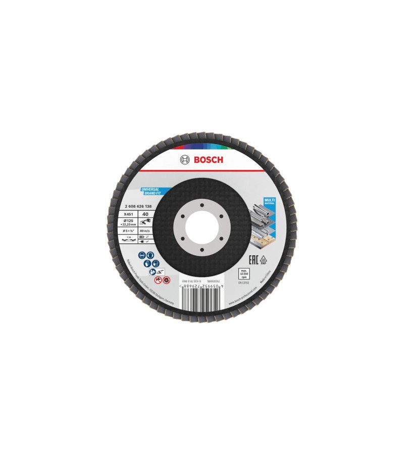 საპრიალებელი დისკი  125მმ  T29  G40   #2608626138    მწარ. BOSCH