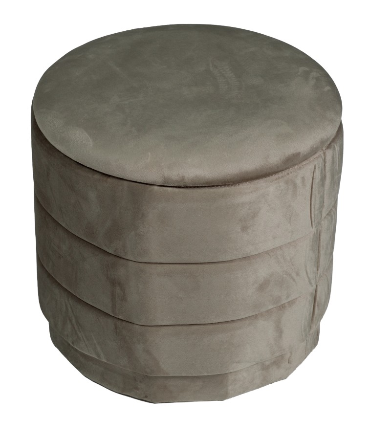 პუფი სათავსოთი, #XYF250347KE-9  (39*39*37)   ფერი. TAUPE  მწარ. BAILEY