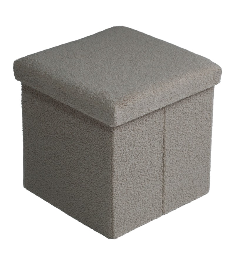 პუფი სათავსოთი,  დასაკეცი   #XYF230757BE  (38*38*38)   ფერი. TAUPE  მწარ. BAILEY