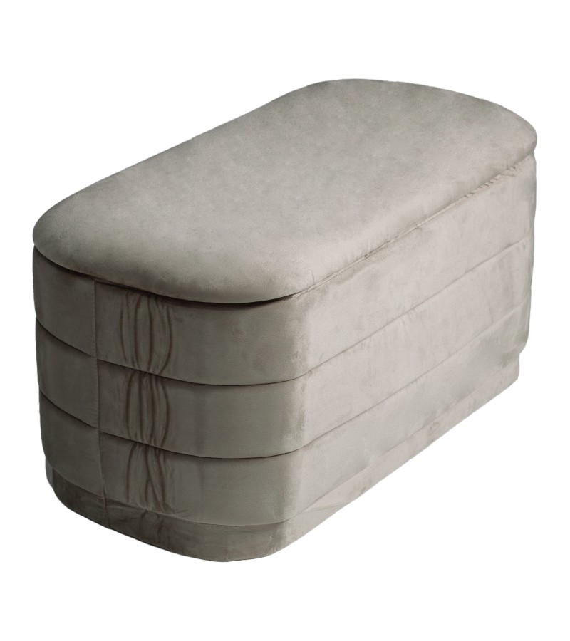 პუფი სათავსოთი,  გრძელი  #XYF250351KE  (76*38*38)   ფერი.TAUPE  მწარ. BAILEY