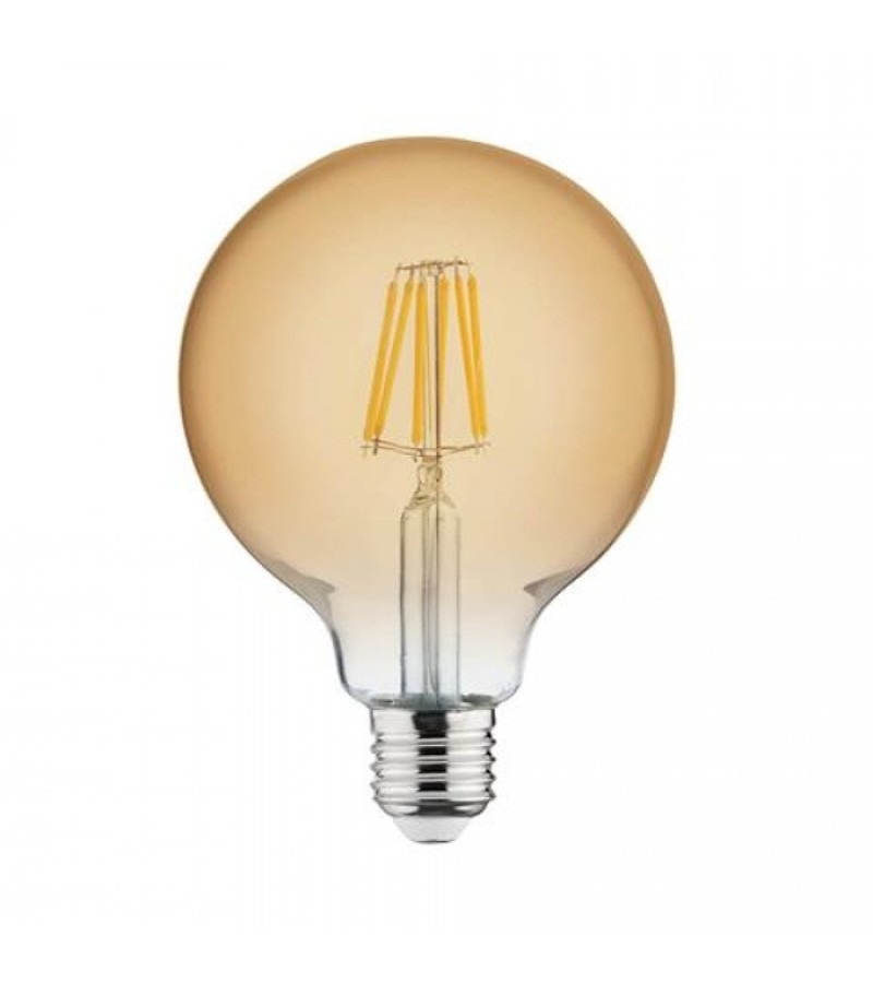 ნათურა  E27  6W  2200K  #001-030-0006  RUSTIC GLOBE   მწარ.  HOROZ ELECTRIC 