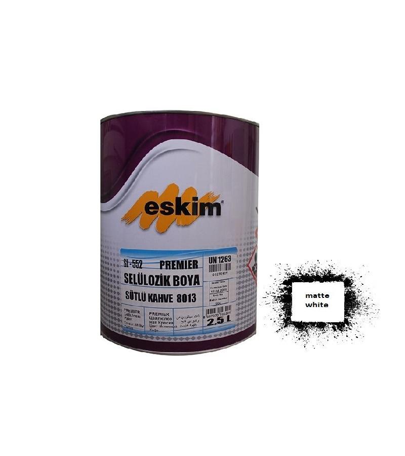 საღებავი Eskim Cellulozik Paint  (9019) თეთრი  მატი 0.75ლტ
