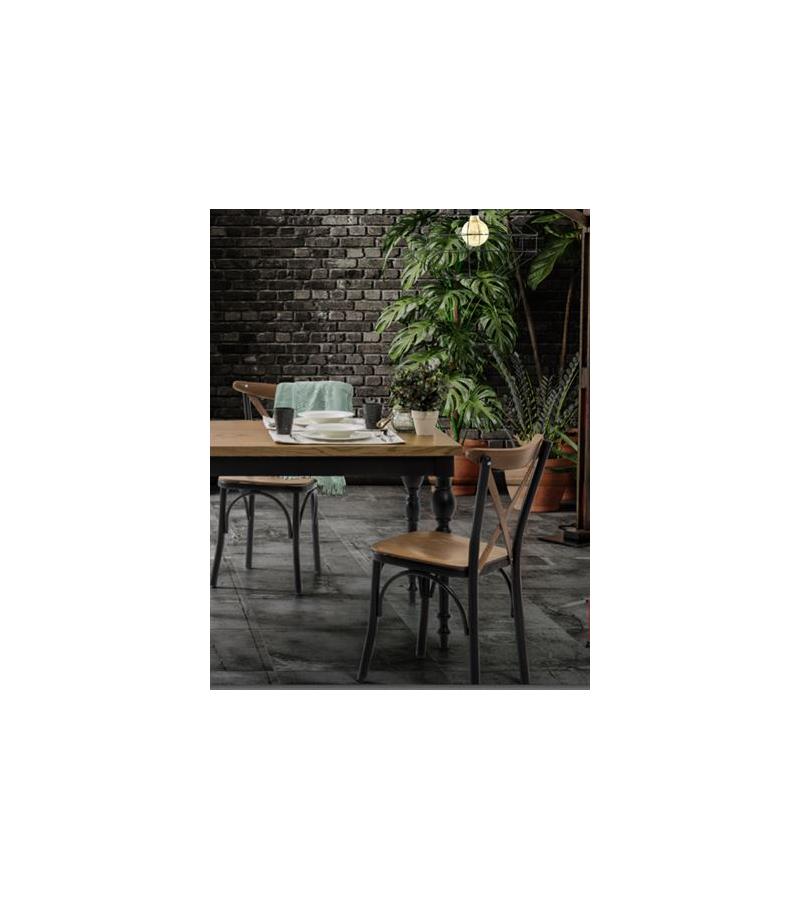 სკამი  CAPRAZ  ფერი. CEVIZ   მწარ.  PARLAYAN KOC 