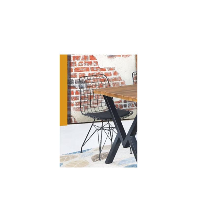 სკამი  TEL EKO  ფერი. SIYAH   მწარ.  PARLAYAN KOC 